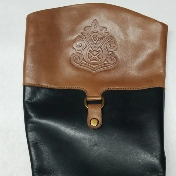 Franco Sarto Clarity Black/Brown Leather Tall Riding? Boots Size 6M - Picture 2 of 14